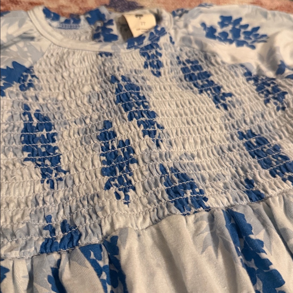 Kate Quinn Blue Floral Romper - Picture 5 of 6